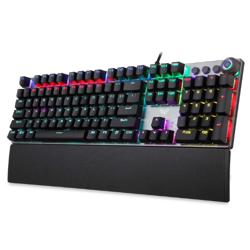 CLAVIER MECANIQUE GAMING AULA F2058 BLUE-SWITCH RGB BLACK